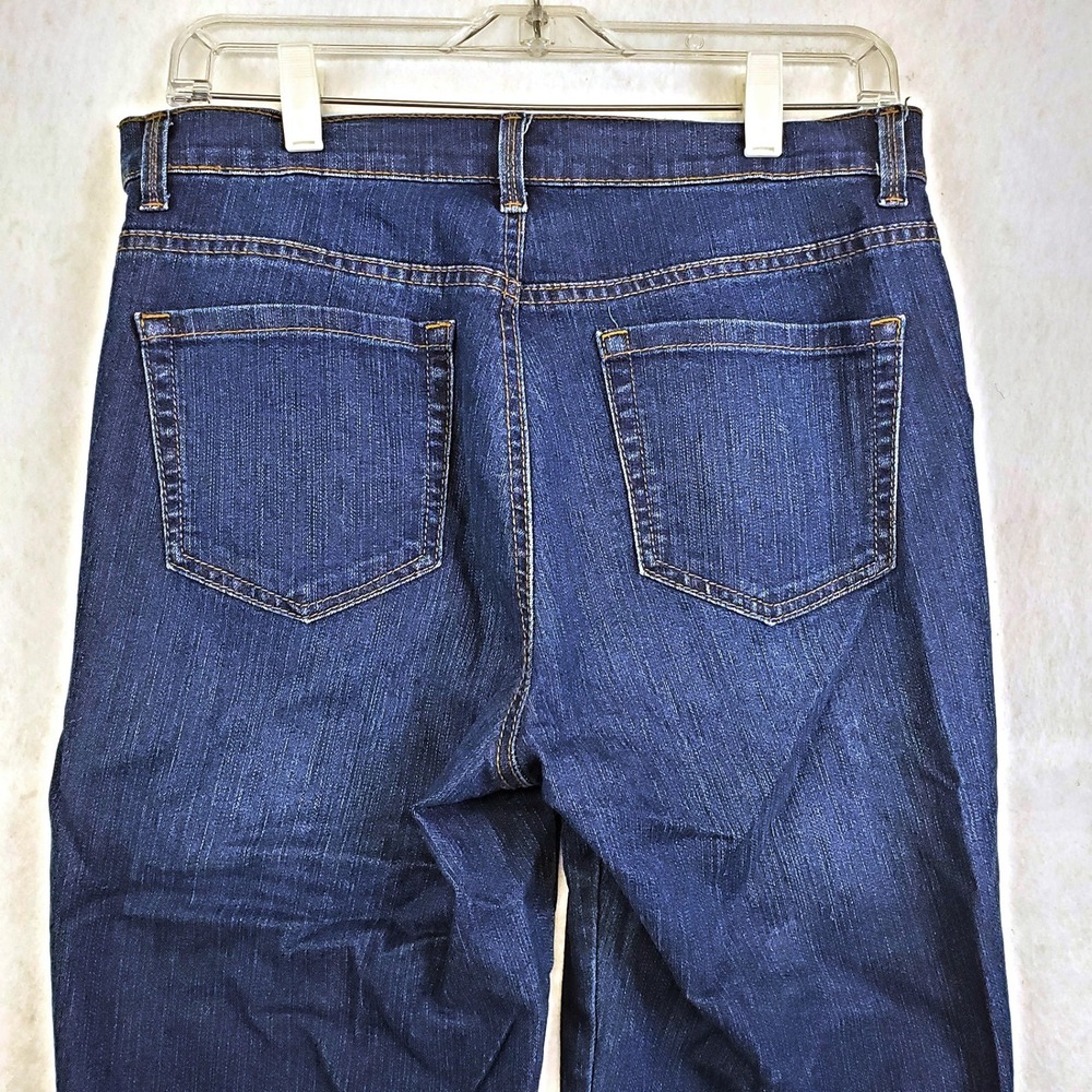 Style & Co Straight Leg Dark Wash Denim Jeans Women's Size 10P - Picture 2 of 7
